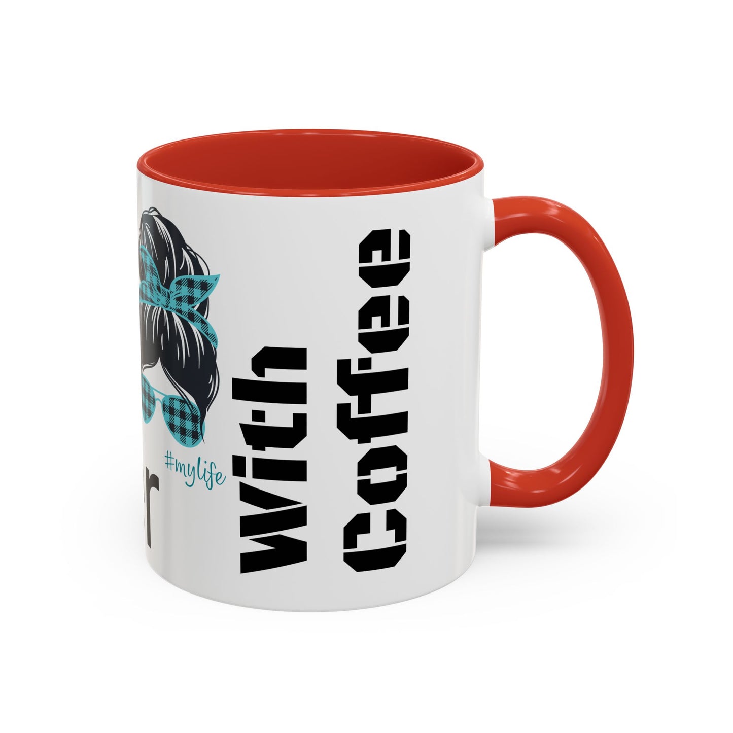 Accent Coffee Mug, 11oz, life is better with coffee