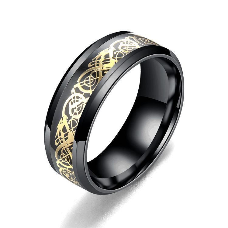 Stainless steel dragon pattern ring Viralgem Store