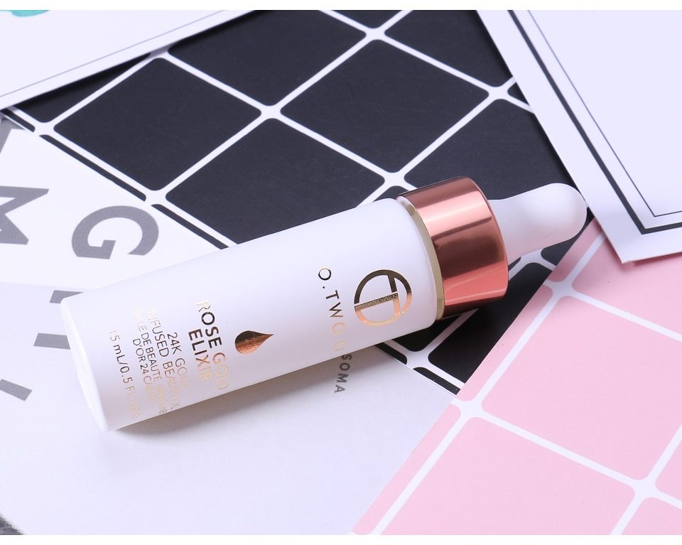 24k Rose Gold Elixir Skin Make Up Oil For Face Essential Oil Before Primer Foundation Moisturizing Face Oil Anti-aging Viralgem Store