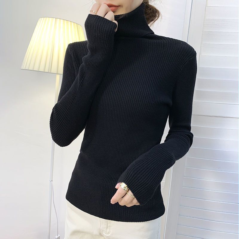 Undershirt Korean Style Black All-matching Western Style Slim Fit Women Viralgem Store
