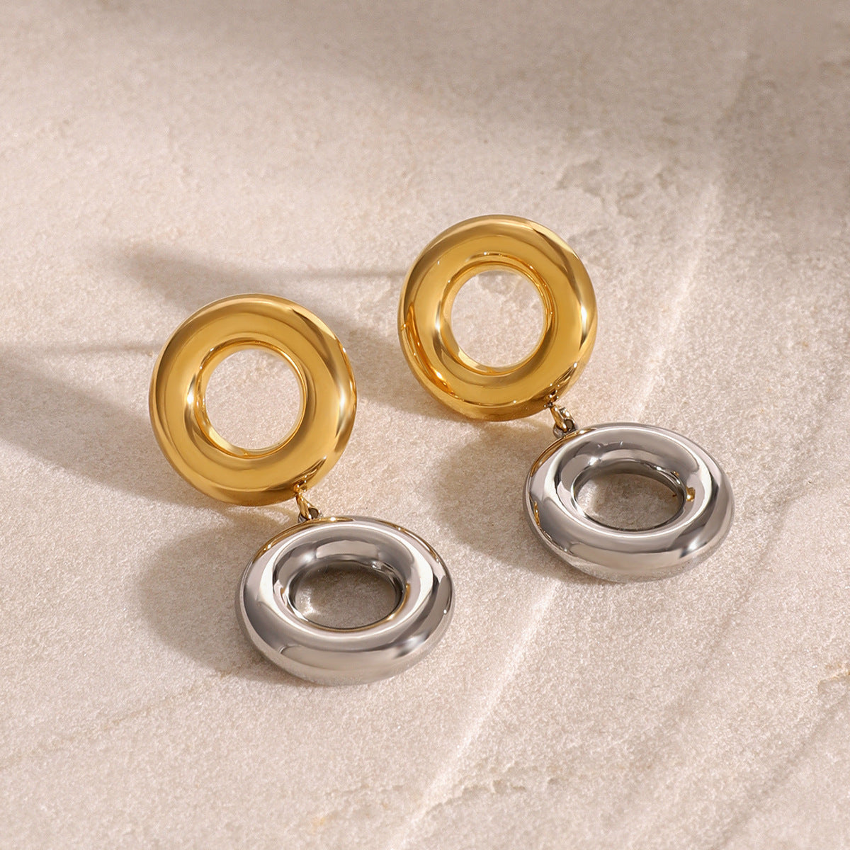Stainless Steel Circle Niche Earrings Viralgem Store