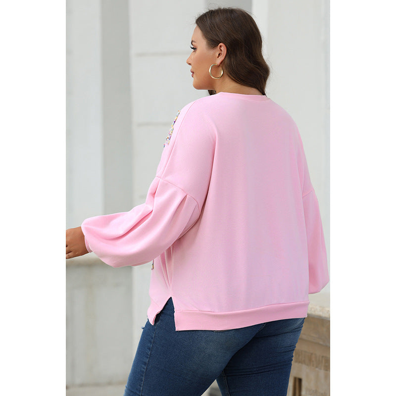 Winter New Loose All-matching Crew Neck Pullover Sweatshirt Women Viralgem Store