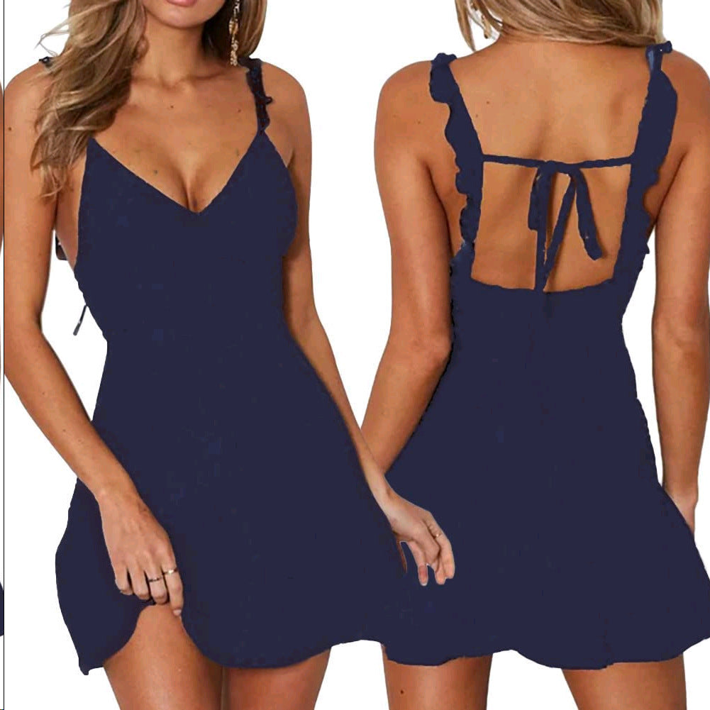 Suspenders Pajamas Polka Dot Printed V-neck Viralgem Store