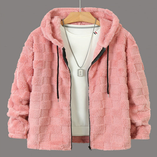 Thickened Fleece Hooded Casual Couple Zipper Sweater Jacket Viralgem Store