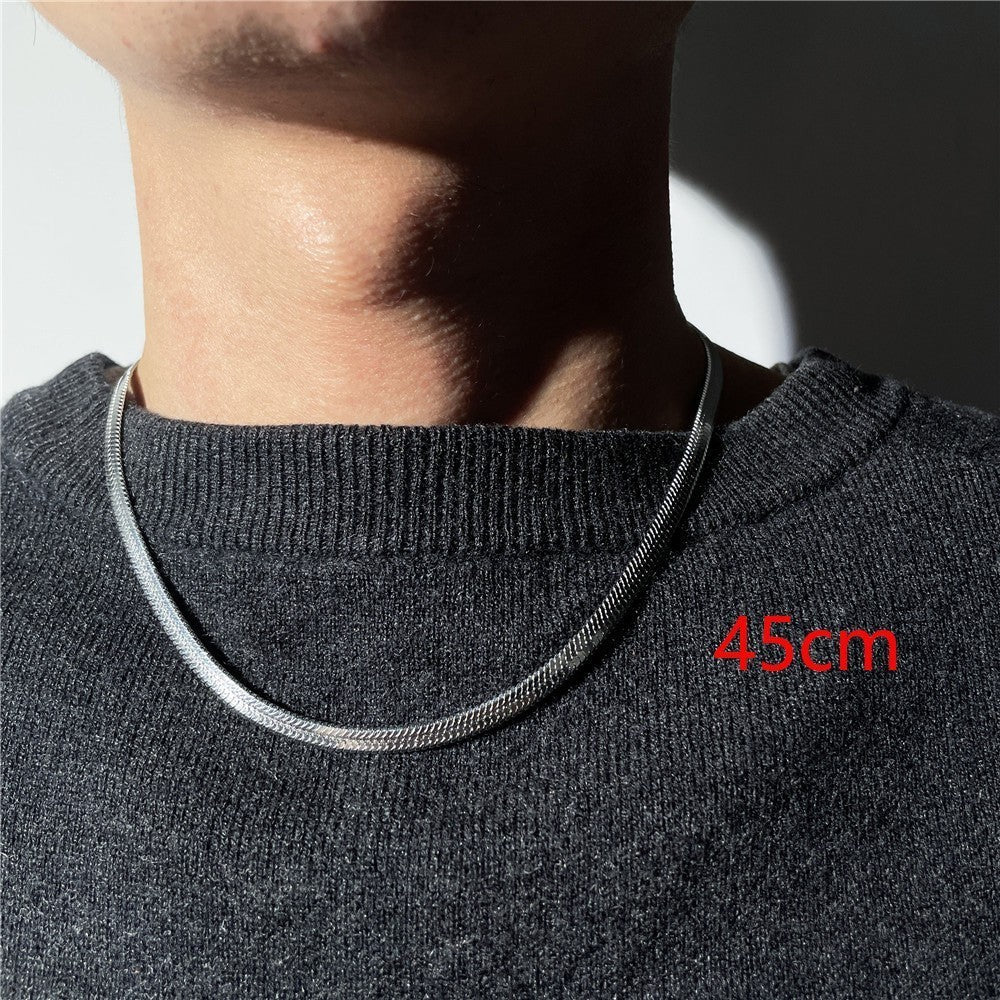 Stainless Steel Snake Bones Chain Choker Simple Necklace Wholesale Viralgem Store