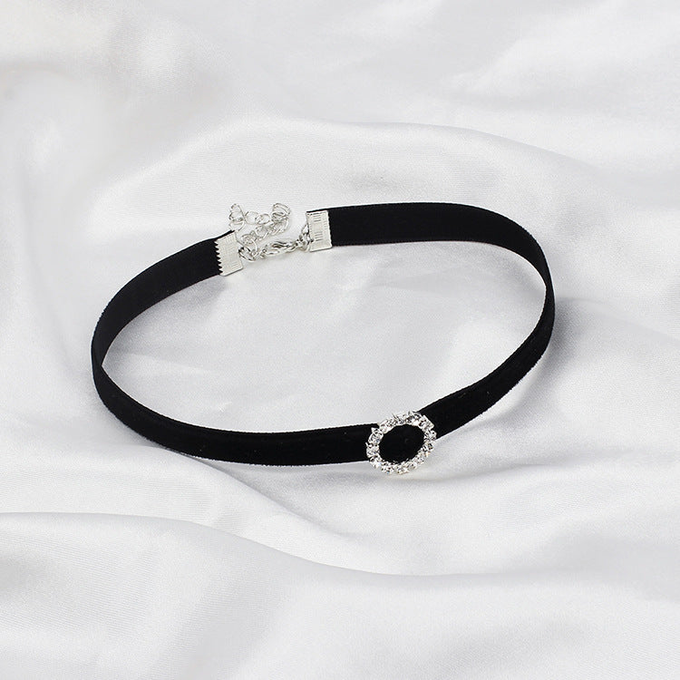 All-match Rhinestone Geometric Choker Necklace