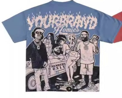 Y2g Harajuku Style T-shirt Men's Hip Hop Gothic Top Viralgem Store