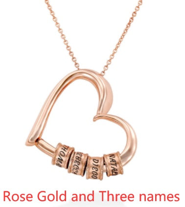 Thanksgiving Heart Love Simple Beaded Pendant Necklace Viralgem Store