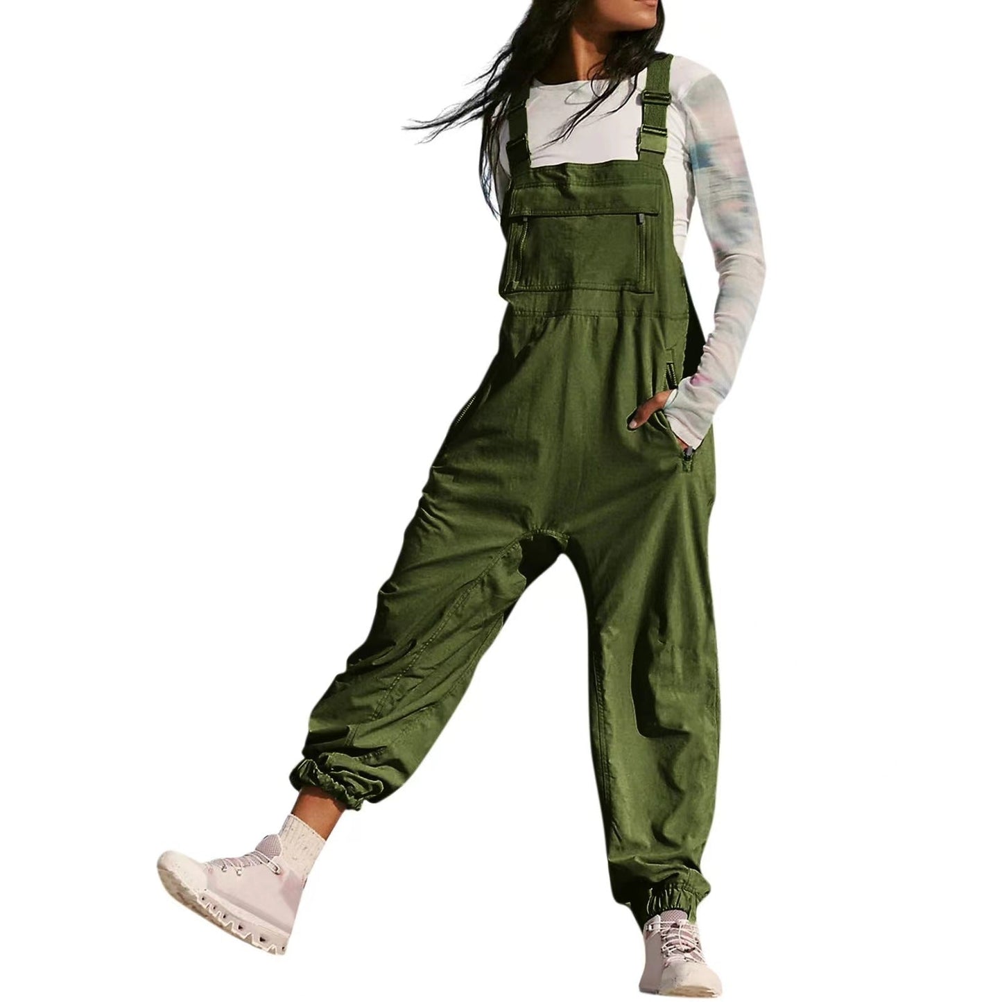 Working Bib Top Pants Amazon Fashion Leisure Tappered Jumpsuit Viralgem Store