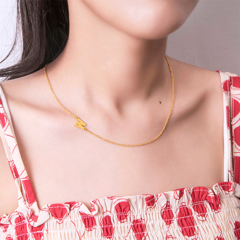 26 English Initials Letter Clavicle Chain Necklace Choker