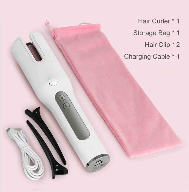 Wireless Automatic Curler USB  LCD Screen Ceramic Heating Anti-perm Curler Viralgem Store