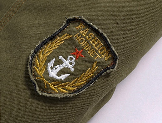 Winter plus velvet thick lapels uniforms air force one jacket jacket cotton clothing men Viralgem Store