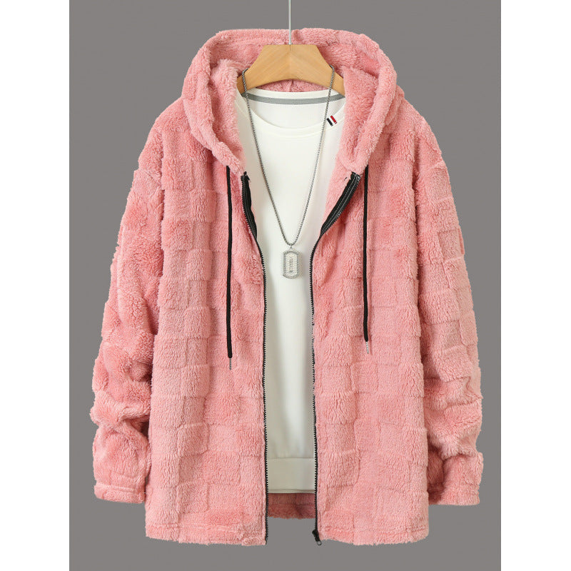 Thickened Fleece Hooded Casual Couple Zipper Sweater Jacket Viralgem Store