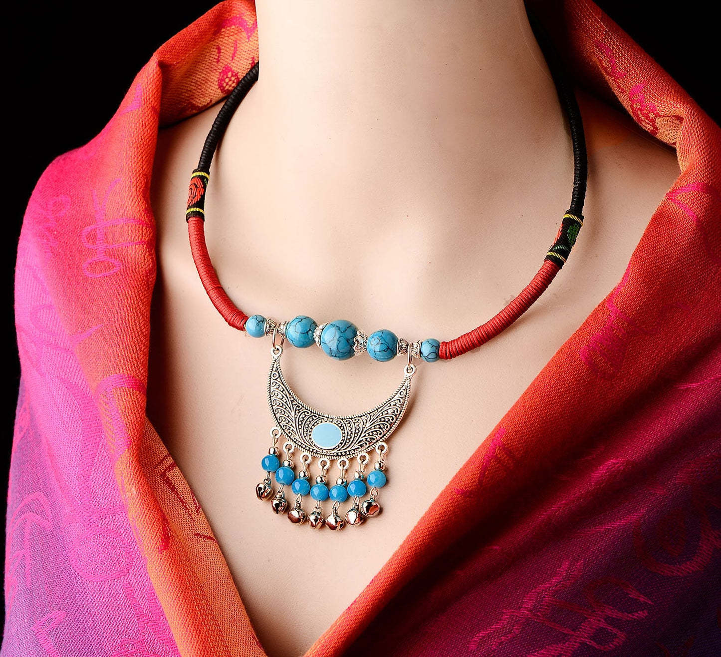 Tibetan Statement Necklace Women Ethnic Chain Choker Viralgem Store