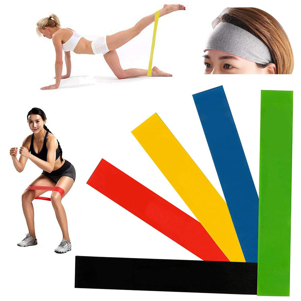 5 Level Resistance Rubber Bands Yoga Training Elastic Bands Viralgem Store