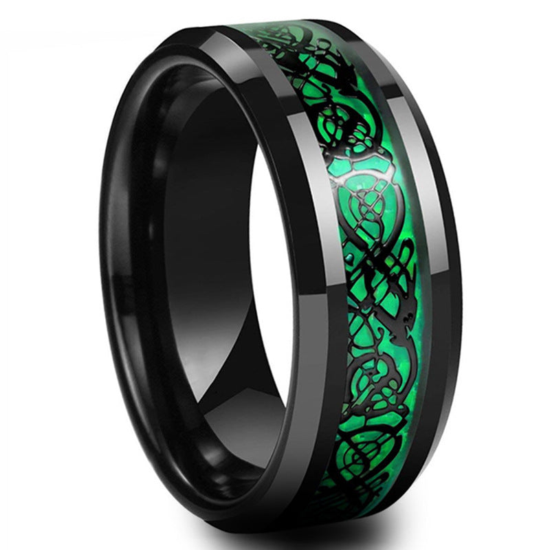 Stainless steel dragon pattern ring Viralgem Store
