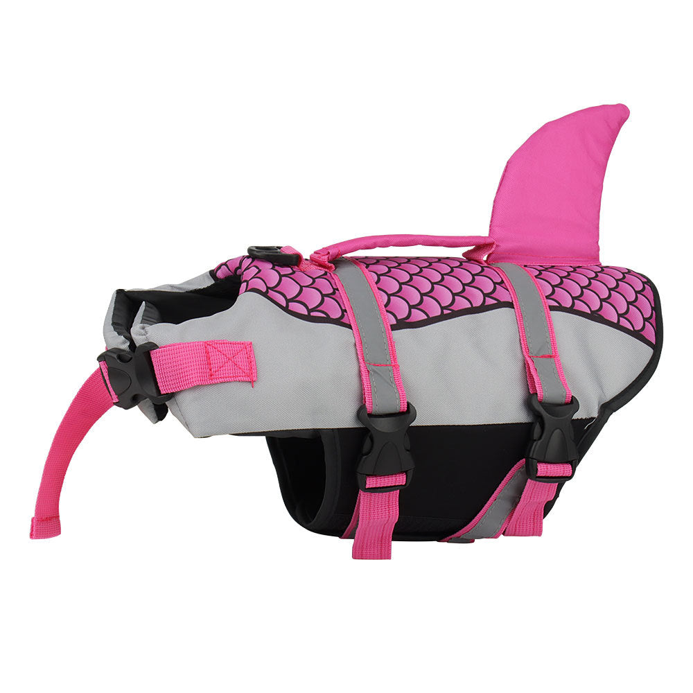 Swim Pet Dog Life Jacket Vest Clothes Life Vest Collar Harness Pets Swimming Summer Swimwear Scales Shark Pet Products Viralgem Store