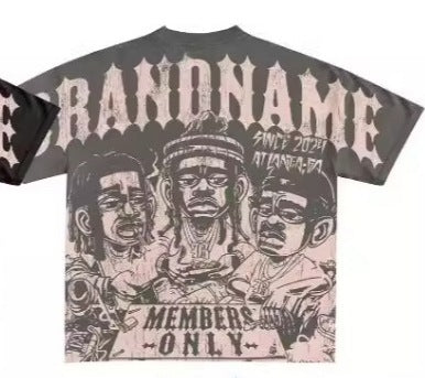 Y2g Harajuku Style T-shirt Men's Hip Hop Gothic Top Viralgem Store