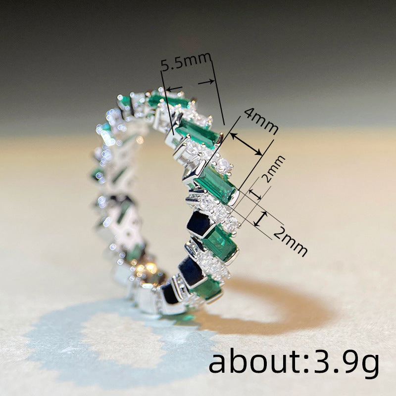 Women's Geometric Zircon Ring Fashion Viralgem Store