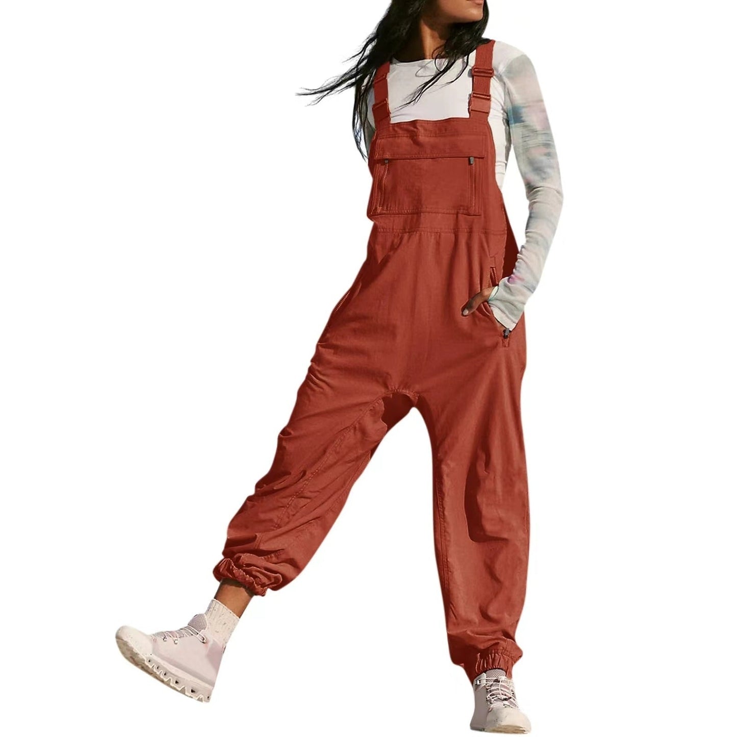 Working Bib Top Pants Amazon Fashion Leisure Tappered Jumpsuit Viralgem Store