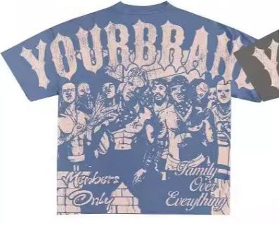 Y2g Harajuku Style T-shirt Men's Hip Hop Gothic Top Viralgem Store