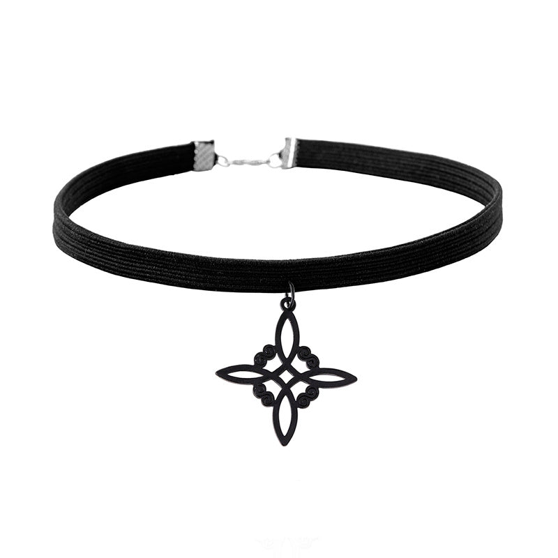 Stainless Steel Celtic Knot Charm Choker Necklace Viralgem Store