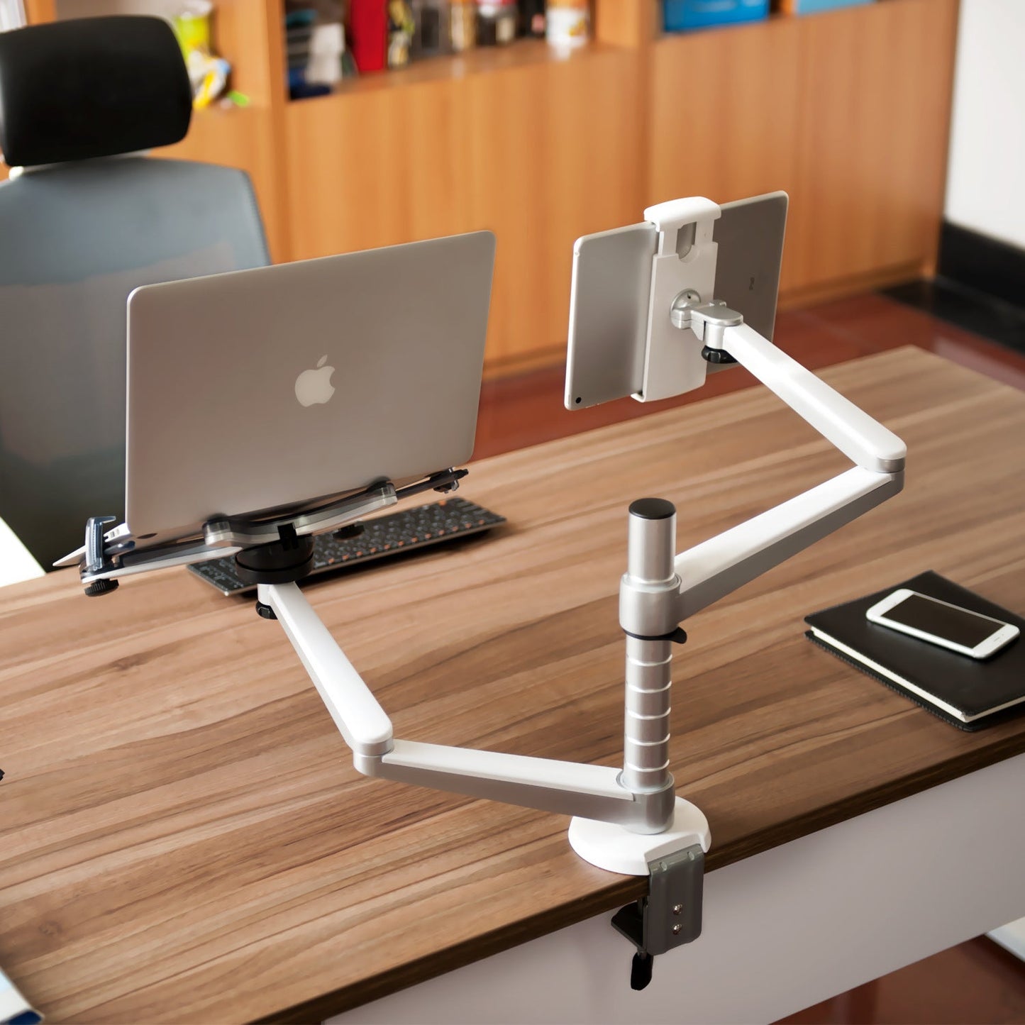 Aluminum Alloy Laptop Stand Double-arm Office Lazy Tablet Stand Viralgem Store