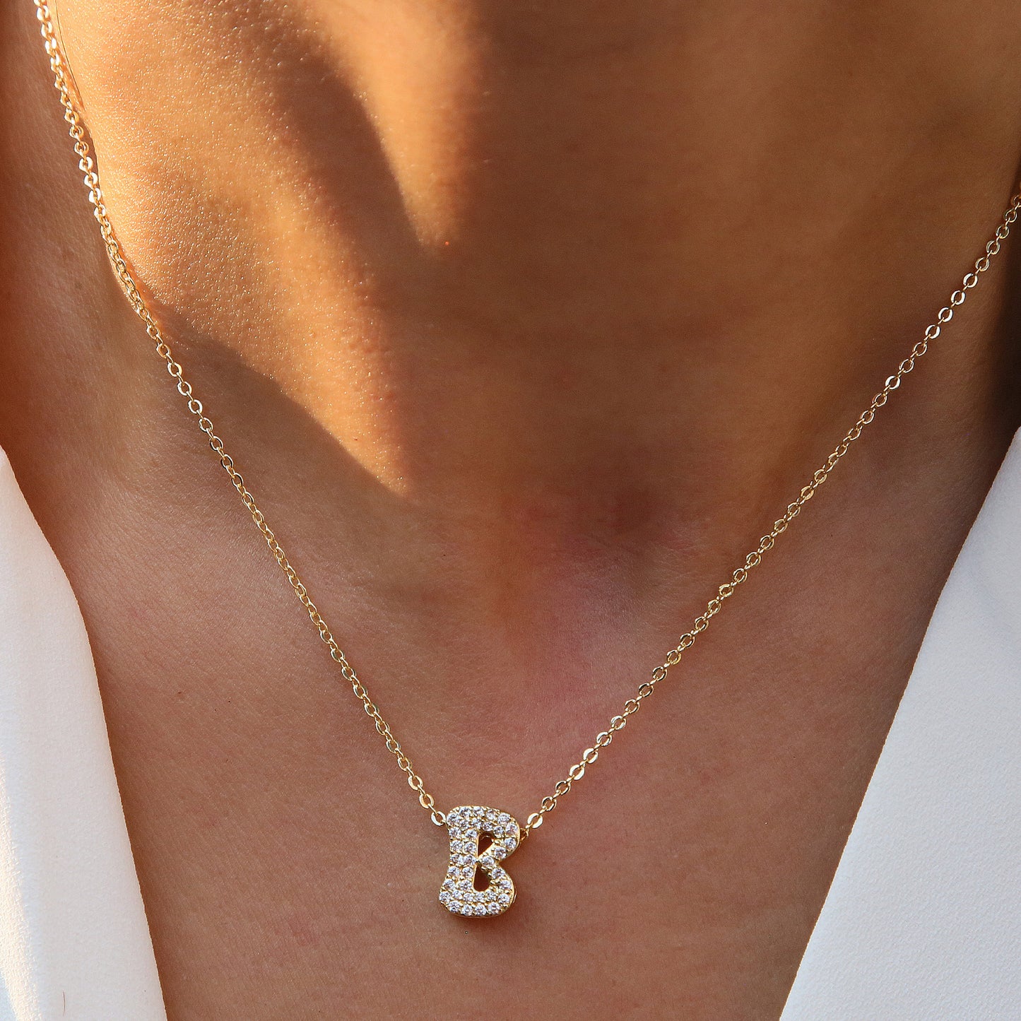 18K Brass Micro-inlaid DIY Name 26 Pendants