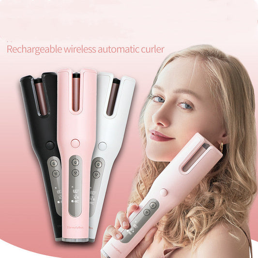 Wireless Automatic Curler USB  LCD Screen Ceramic Heating Anti-perm Curler Viralgem Store