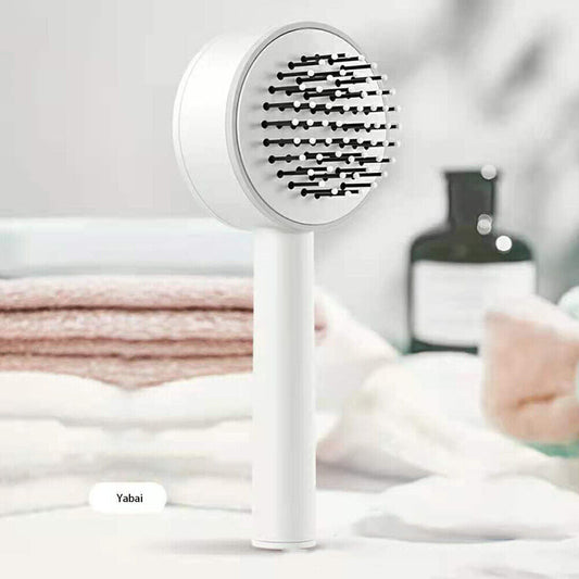 3D Air Cushion Massager Brush With Retractable Bristles Self Cleaning Hair Brush Massage One-key Self-cleaning Hair Brush Anti-Static Airbag Massage Comb For Women Curly Hair Brush Viralgem Store