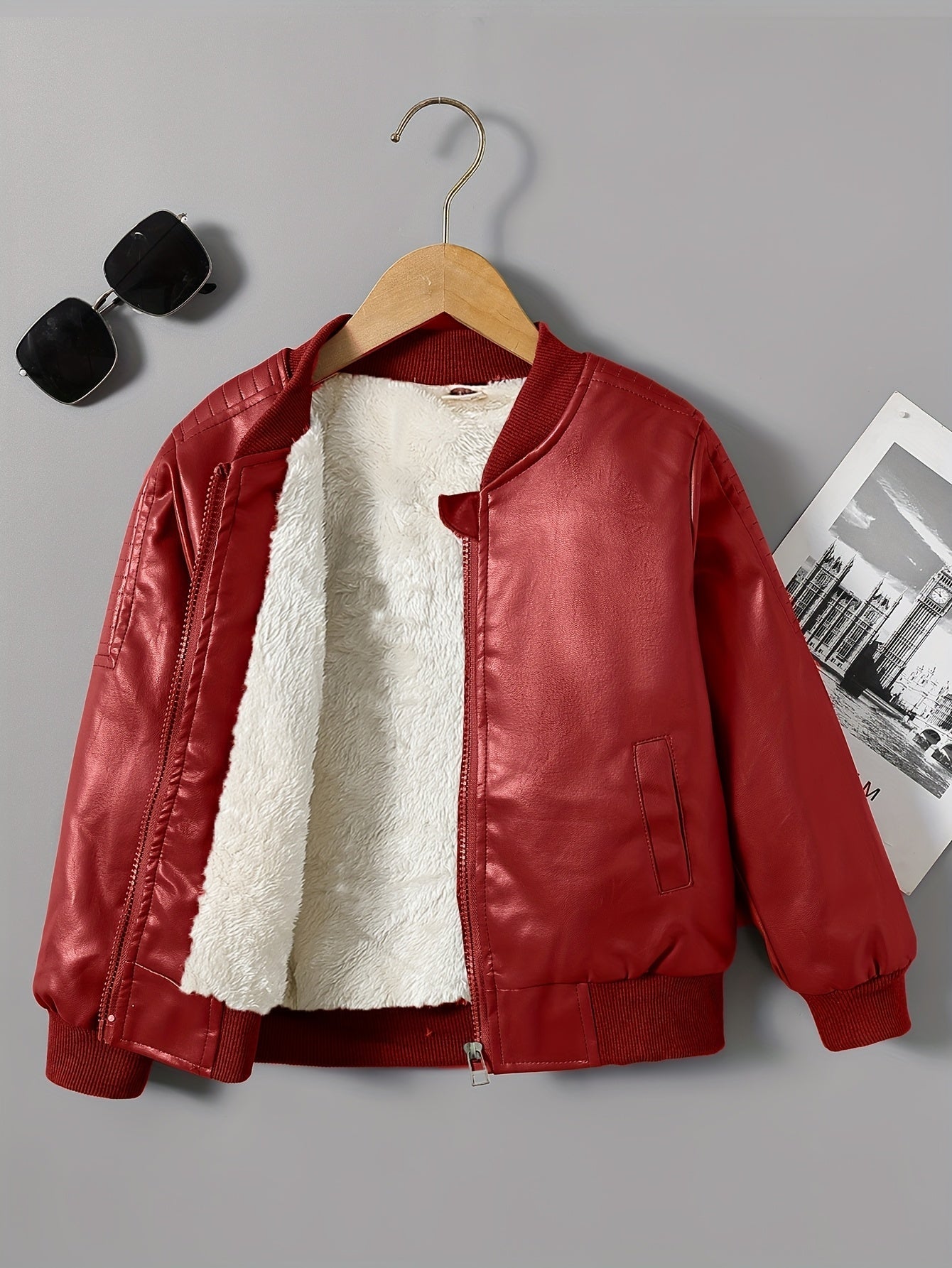 2025 Autumn Winter New Boys' -Lined Zip-Up Jacket Freshlook Styles