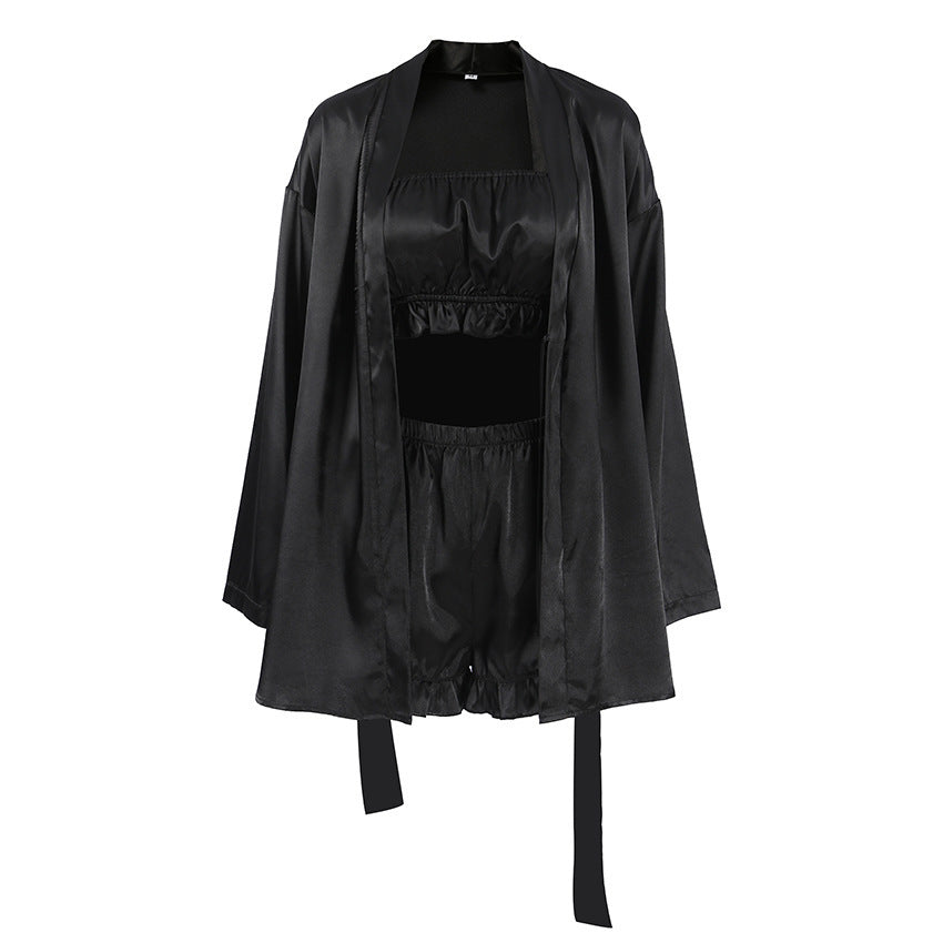 Women's Three-piece Love Pajamas