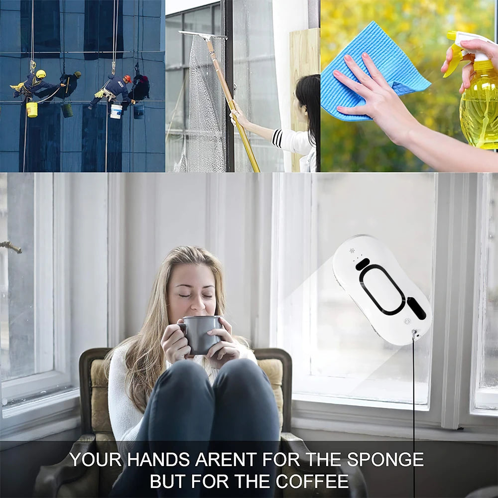 5600pa Window Cleaning Robot Household Intelligent Vacuum Remote Control Anti Fall Electric Window Washer Glass Cleaner Viralgem Store