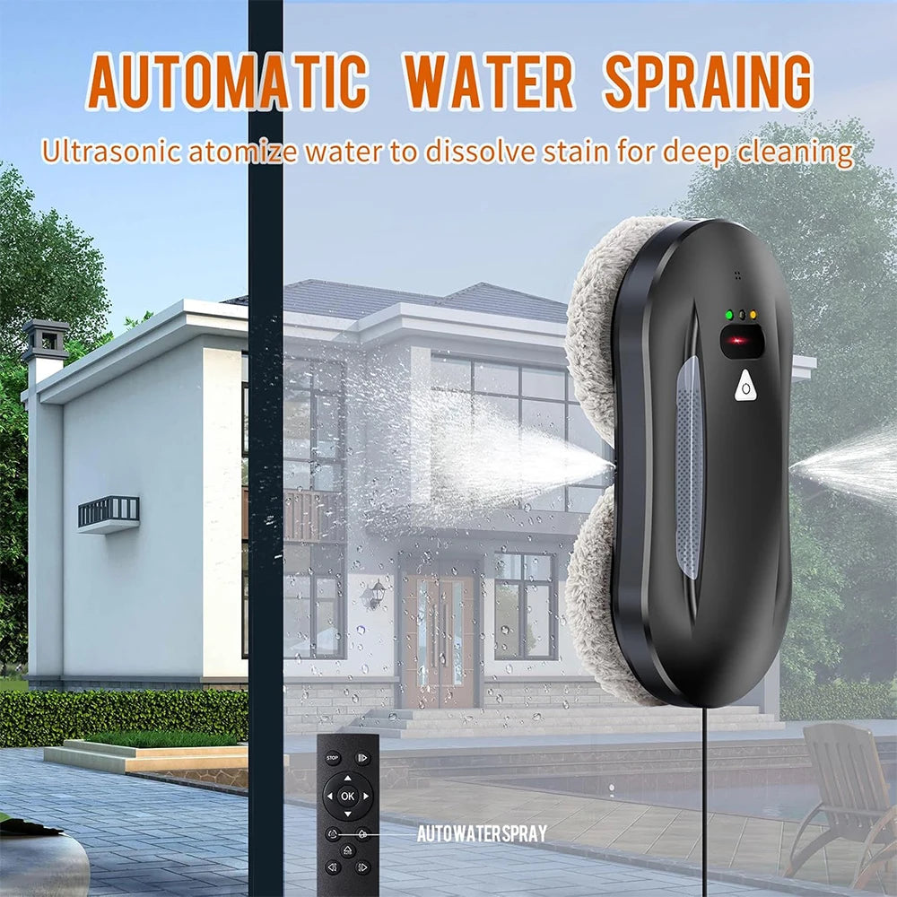 5600pa Window Cleaning Robot Household Intelligent Vacuum Remote Control Anti Fall Electric Window Washer Glass Cleaner Viralgem Store