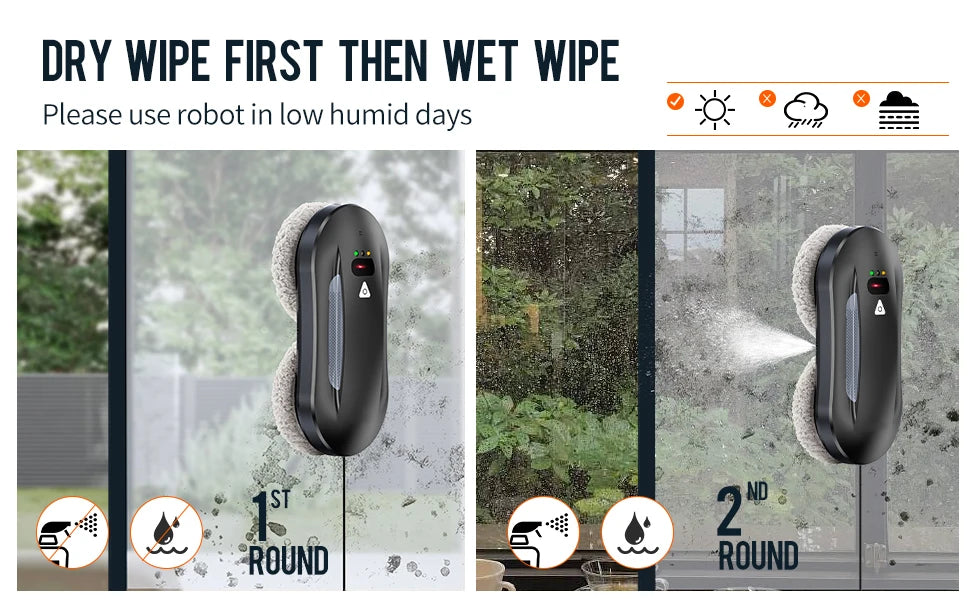 5600pa Window Cleaning Robot Household Intelligent Vacuum Remote Control Anti Fall Electric Window Washer Glass Cleaner Viralgem Store