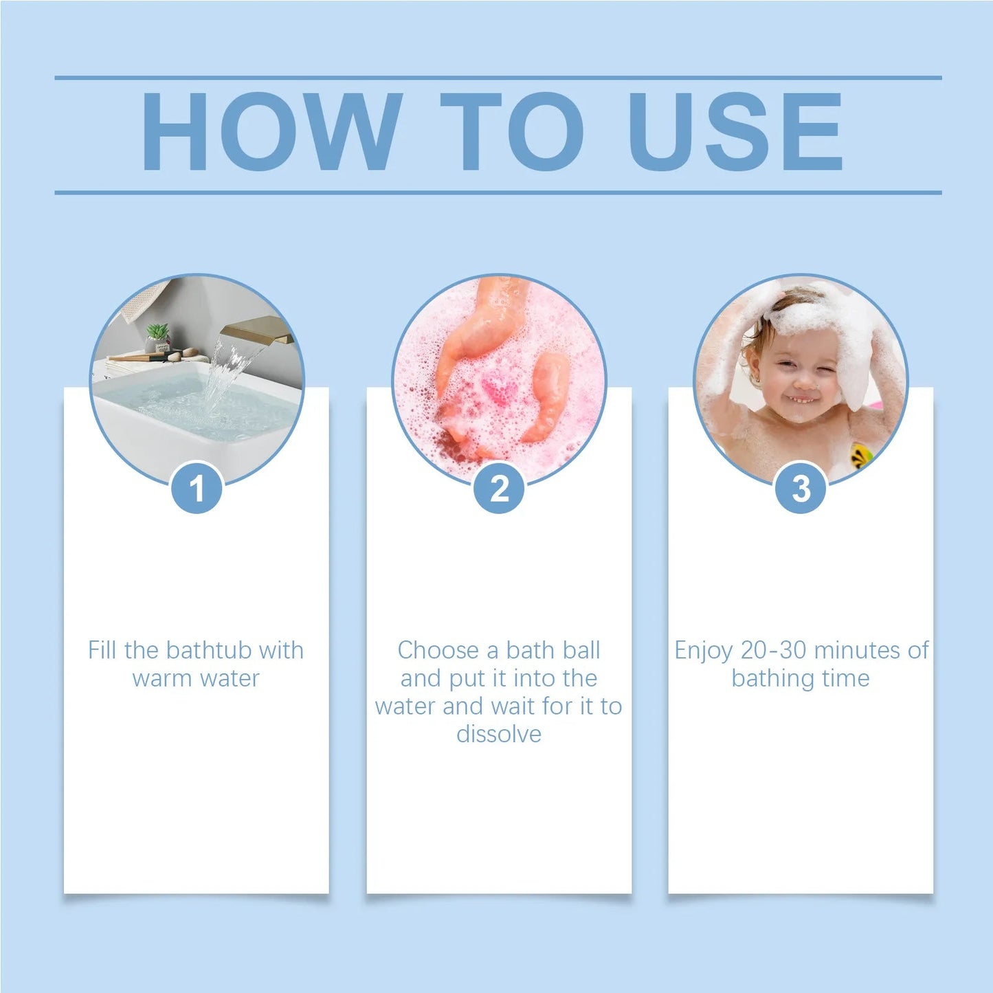 Wiieey 30gx6 Lasting Fragrance Bath Bomb Salt Nourish Floral Scent Body Wash Cleansing Spa Relaxing Exfoliating Skin Shower Ball Viralgem Store