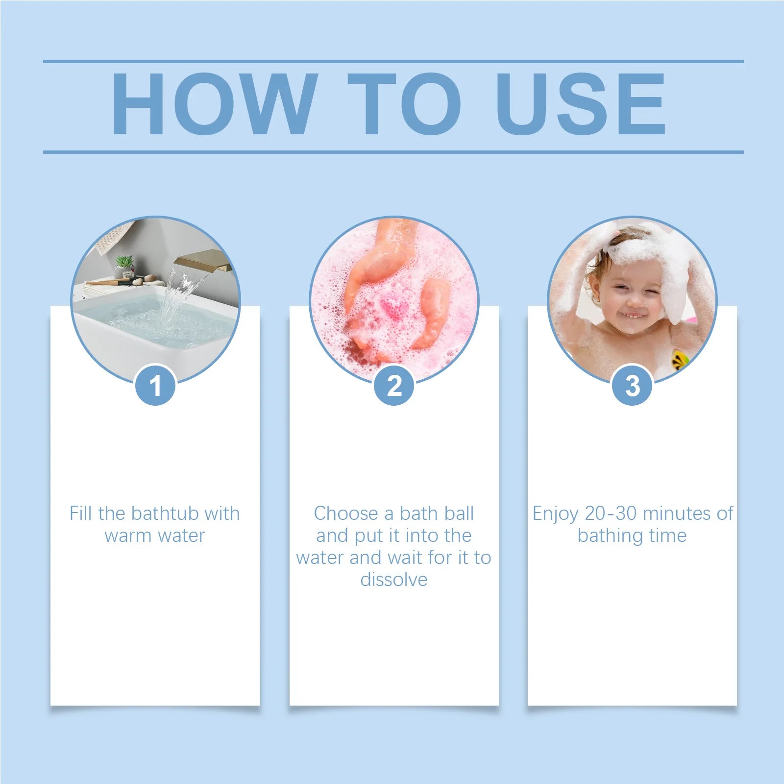 Wiieey 30gx6 Lasting Fragrance Bath Bomb Salt Nourish Floral Scent Body Wash Cleansing Spa Relaxing Exfoliating Skin Shower Ball Viralgem Store