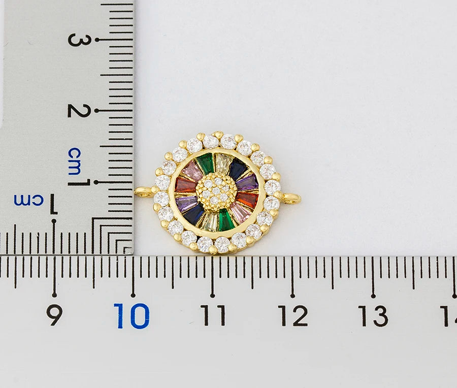 AIBEF Hot Sale Fashion Lovely Heart Rainbow Adjustable Bracelet Bangle Cubic Zircon Chain Bracelet Women Jewelry Birthday Gifts