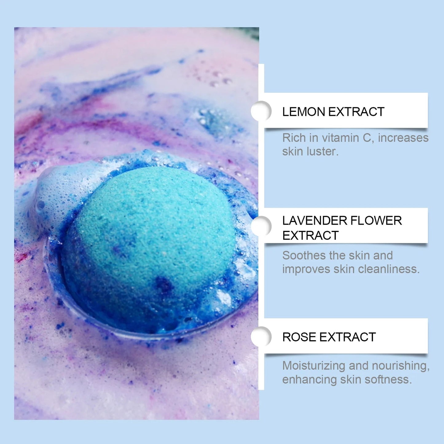 Wiieey 30gx6 Lasting Fragrance Bath Bomb Salt Nourish Floral Scent Body Wash Cleansing Spa Relaxing Exfoliating Skin Shower Ball Viralgem Store