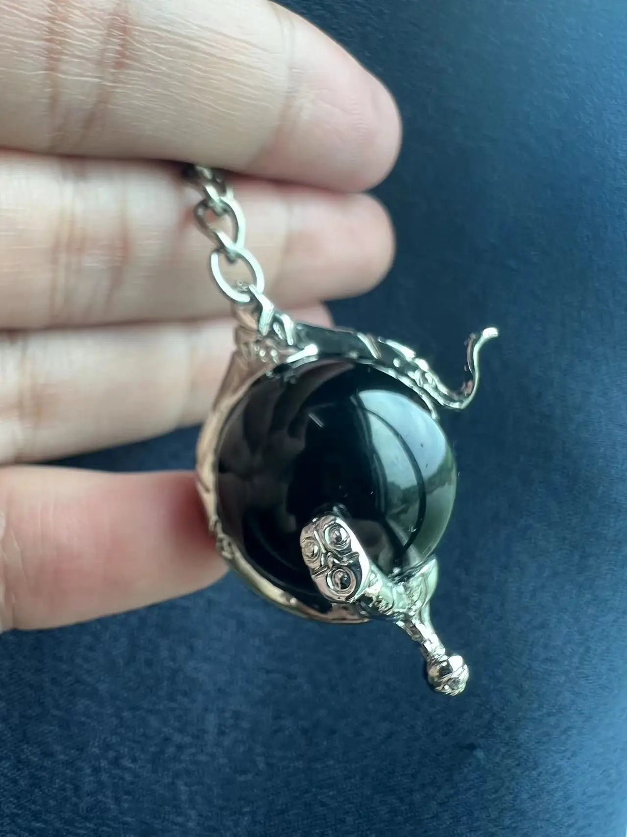 W.I.T.C.H. Color Crystal Heart of Kandrakar Keychain Exquisite Pattern Carved Crystal Ball Pendant Chain Magic Elf Same Jewelry