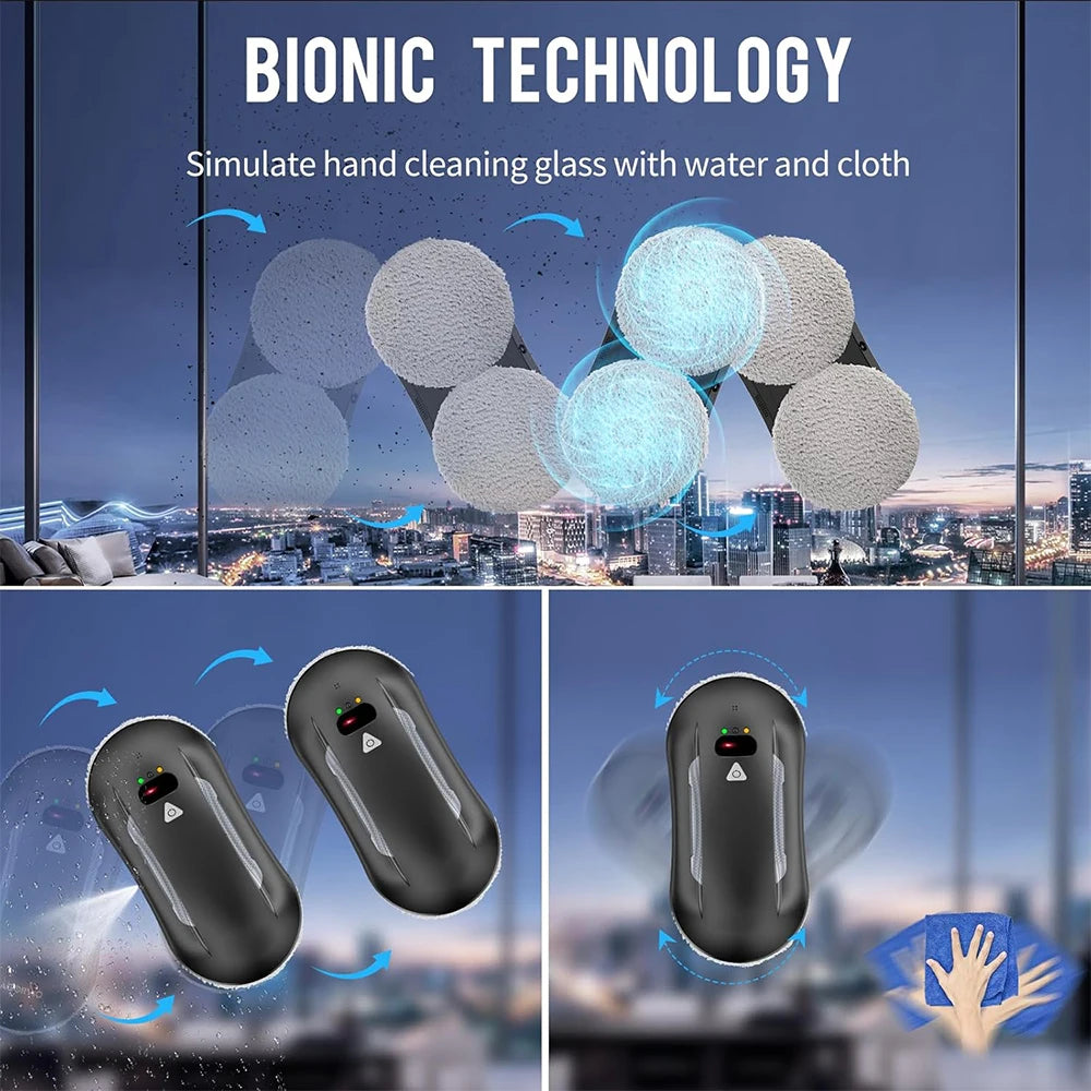 5600pa Window Cleaning Robot Household Intelligent Vacuum Remote Control Anti Fall Electric Window Washer Glass Cleaner Viralgem Store