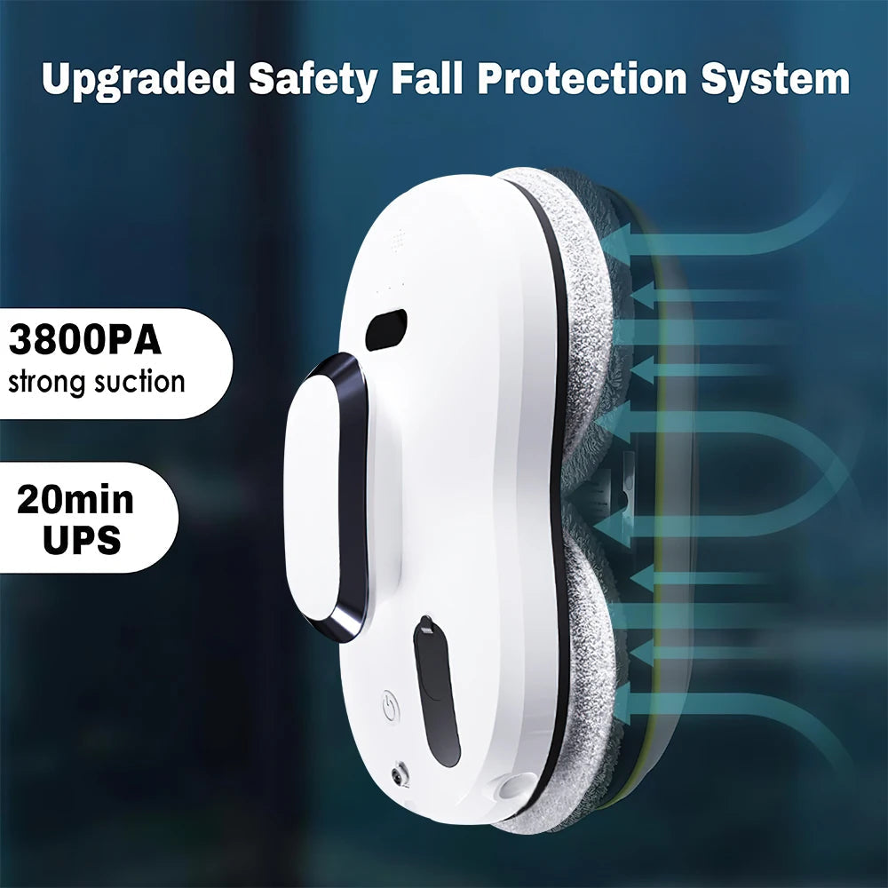 5600pa Window Cleaning Robot Household Intelligent Vacuum Remote Control Anti Fall Electric Window Washer Glass Cleaner Viralgem Store