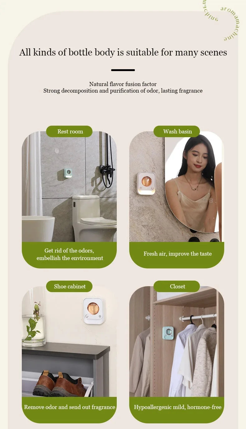 Usb Smart Sensor Aromatherapy Machine Air Freshener Automatic Sprayer Essential Oil Perfume Diffuser Toilet Room Deodorizer