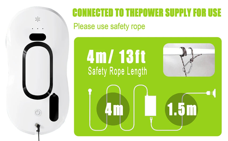 5600pa Window Cleaning Robot Household Intelligent Vacuum Remote Control Anti Fall Electric Window Washer Glass Cleaner Viralgem Store