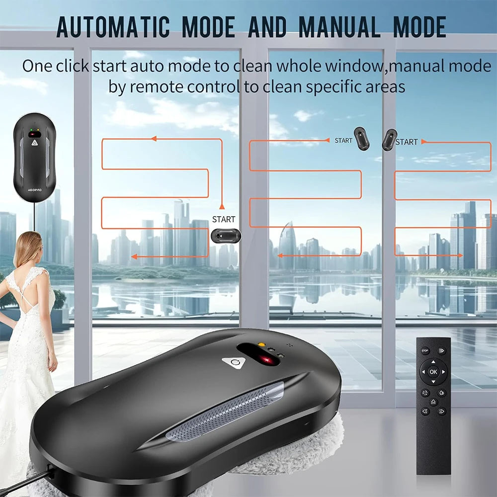 5600pa Window Cleaning Robot Household Intelligent Vacuum Remote Control Anti Fall Electric Window Washer Glass Cleaner Viralgem Store