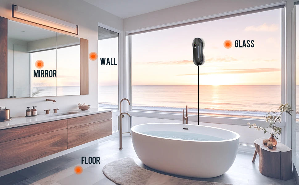 5600pa Window Cleaning Robot Household Intelligent Vacuum Remote Control Anti Fall Electric Window Washer Glass Cleaner Viralgem Store