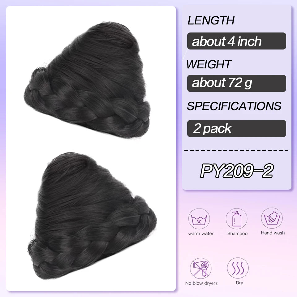 Synthetic Cat Ear Wig Bag Wig Women's Bun To Increase Hair Volume Fluffy Croissant Clip-on Newly Upgraded Ball Head Viralgem Store