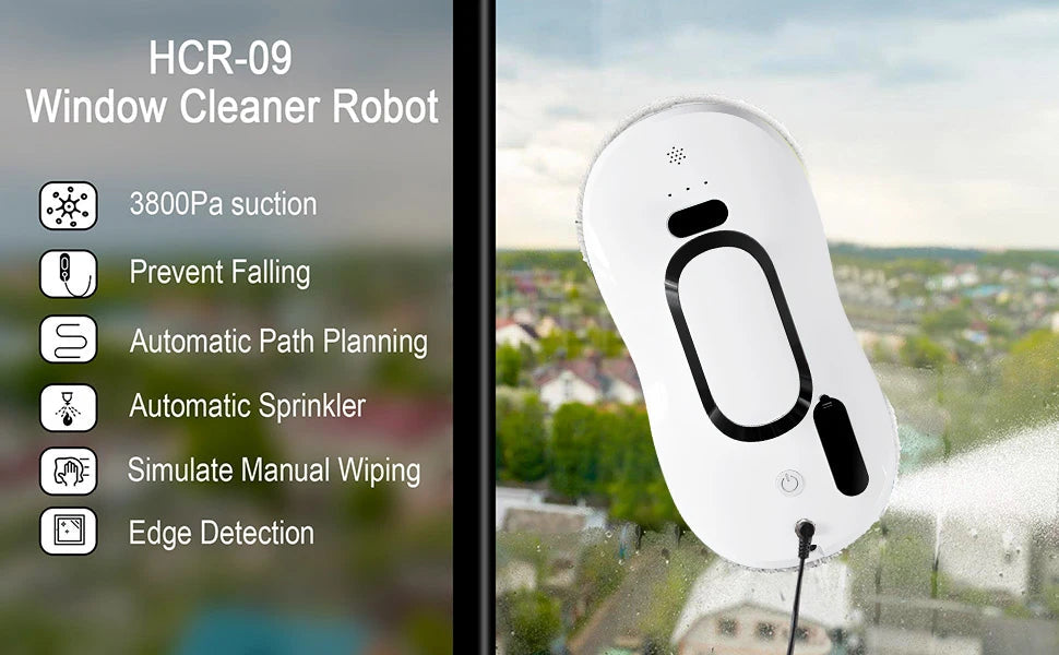 5600pa Window Cleaning Robot Household Intelligent Vacuum Remote Control Anti Fall Electric Window Washer Glass Cleaner Viralgem Store