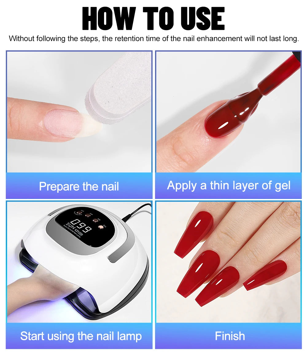 320W UV Light Dryer for Nails Gel Polish with 72 Lamp Beads 4 Timer Setting HD Display Screen Auto Sensor Professional Nail Lamp