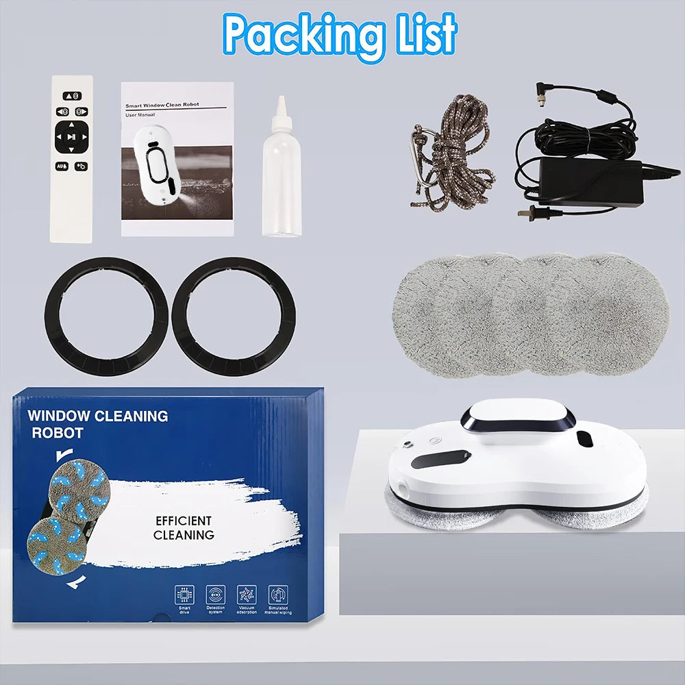 5600pa Window Cleaning Robot Household Intelligent Vacuum Remote Control Anti Fall Electric Window Washer Glass Cleaner Viralgem Store